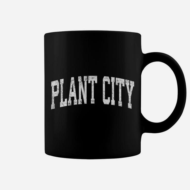 Plant City Florida Fl Vintage Athletic Sports Design Coffee Mug