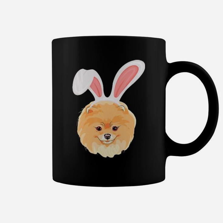 Pomeranian Dressed As Easter Bunny With Rabbit Ears Coffee Mug