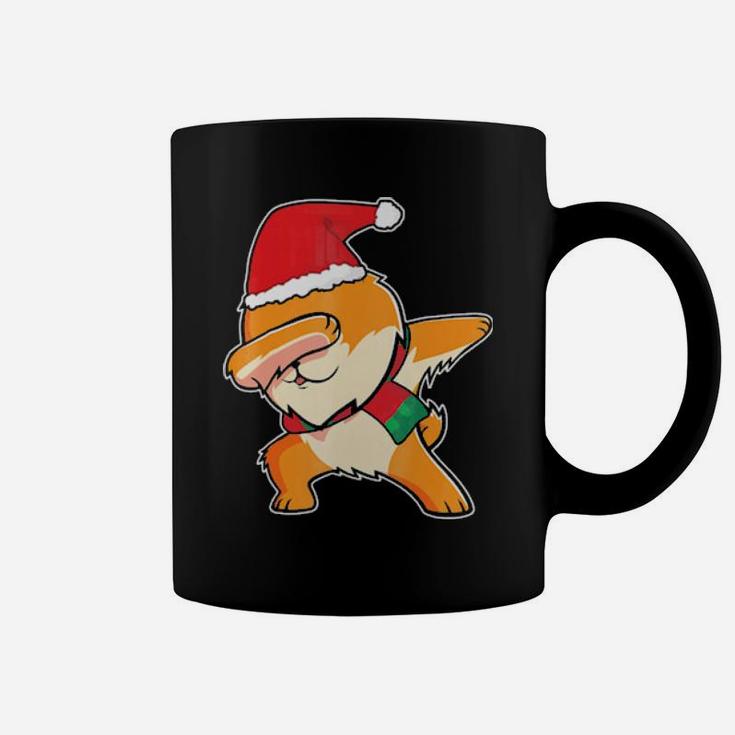 Pomeranian Santa Claus Dabbing Dance Hip Hop Coffee Mug