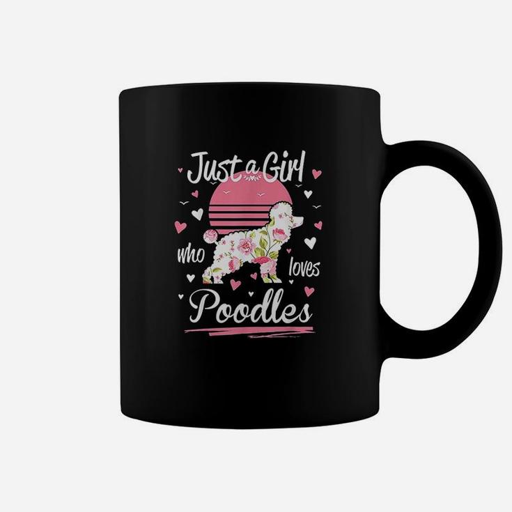 Poodle Design Just A Girl Who Loves Poodles Coffee Mug