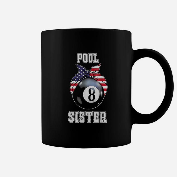 Pool Sister Jersey Family Gift For Billiard Players Coffee Mug