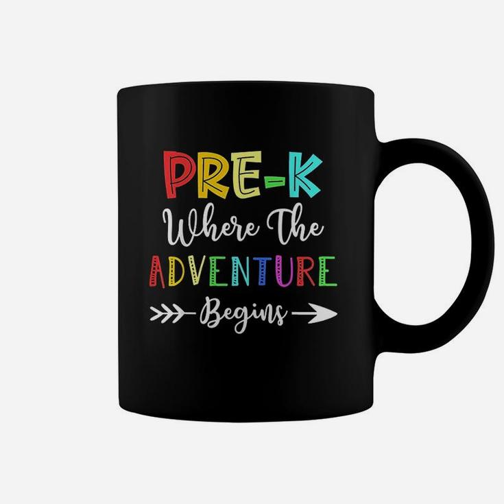 Pre K Where The Adventure Begins Teachers Coffee Mug