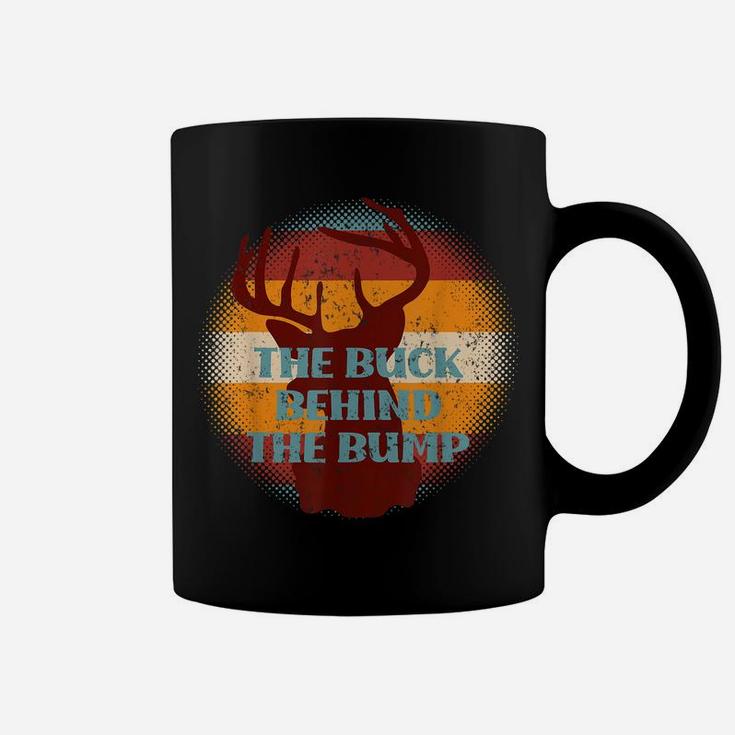 Pregnancy Announcement Buck Behind The Bump Funny Hunting Coffee Mug