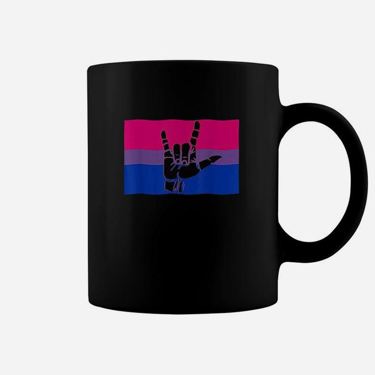 Pride Flag And Love Sign Coffee Mug