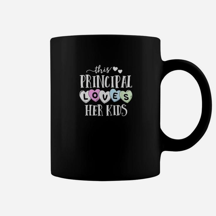Principal Loves Her Hearts School Teacher Valentine Coffee Mug