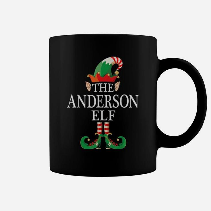Proud Anderson Surname Xmas Family The Anderson Elf Coffee Mug