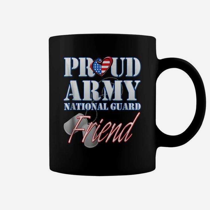 Proud Army National Guard Friend Usa Heart Flag Shirt Coffee Mug