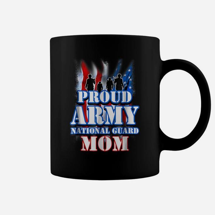 Proud Army National Guard Mom Usa Flag Shirt Mothers Day Coffee Mug