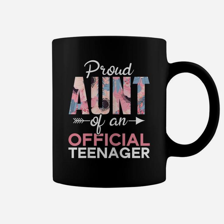 Proud Aunt Of Teenager 13Th Birthday 13 Years Old Teen Girls Coffee Mug