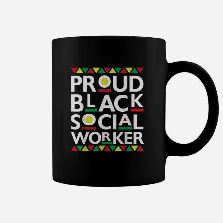 Proud Black Social Worker African American Coffee Mug
