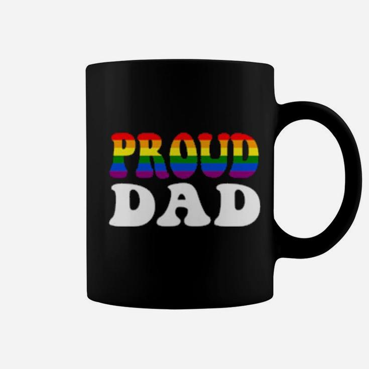 Proud Dad Lgbt Rainbow Gay Pride Coffee Mug