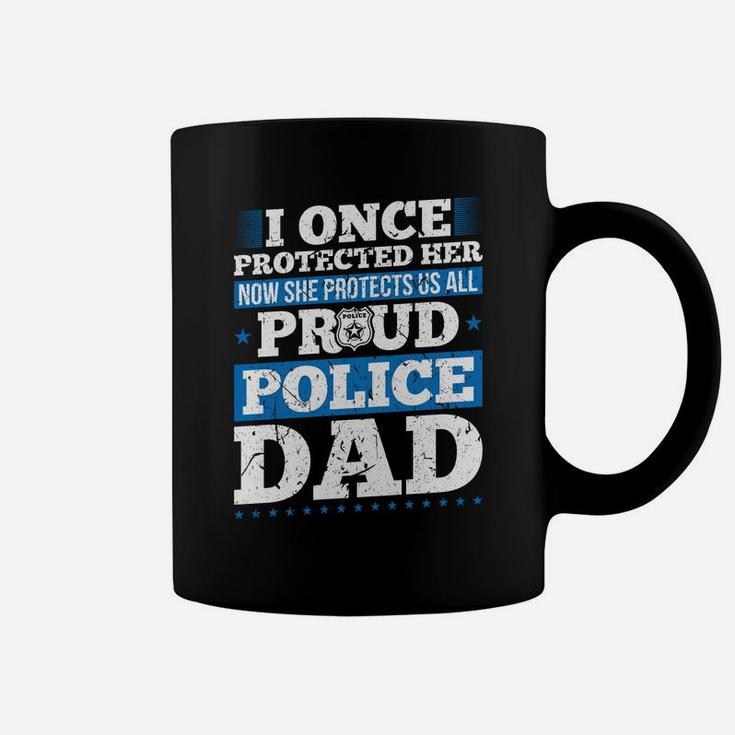 Proud Dad Police Officer Daughter Support Thin Blue Line Sweatshirt Coffee Mug
