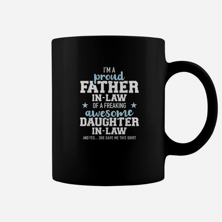 Proud Father In Law Of A Freaking Awesome Daughter In Law Coffee Mug
