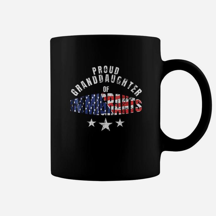 Proud Granddaughter Of Imigrants Us America Freedom Coffee Mug