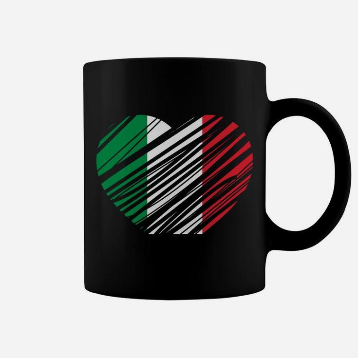Proud Italian - Italia Design - Italian Heart - Love Italy Coffee Mug
