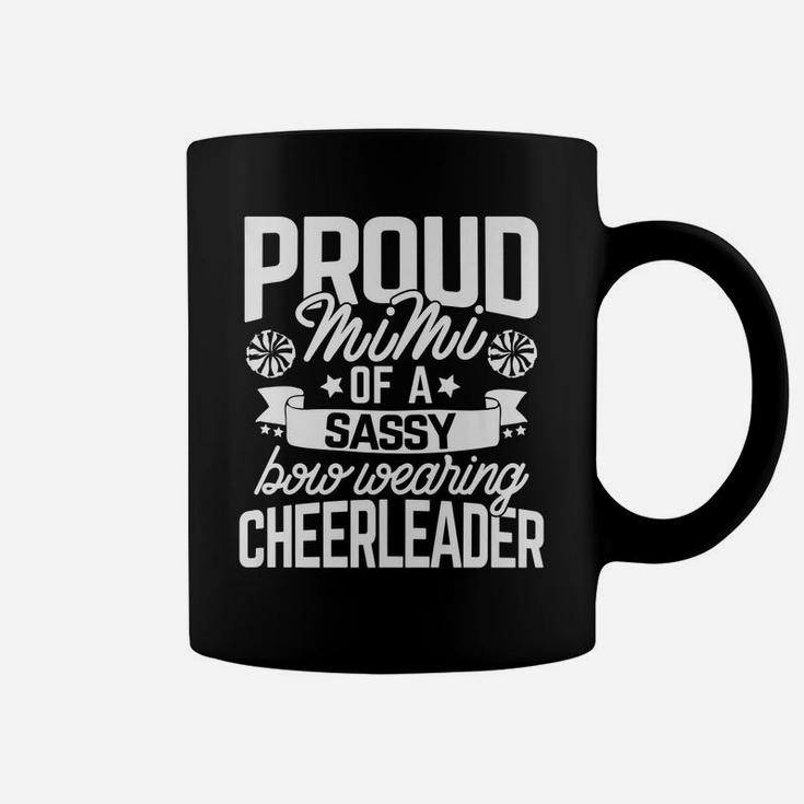 Proud Mimi Of A Sassy Bow Wearing Cheerleader Cheerleading Coffee Mug
