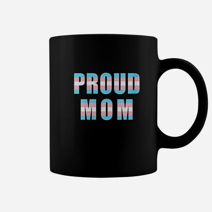 Proud Mom Trans Pride Flag Transgender Equality Mother Lgbtq Coffee Mug