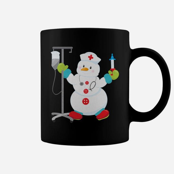 Proud Nurse Snowman - Funny Nurse Christmas Shirt Coffee Mug