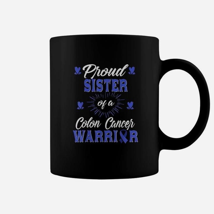 Proud Sister Of A Colon Warrior Awareness Coffee Mug