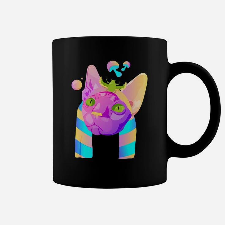 Psychedelic Cat Coffee Mug