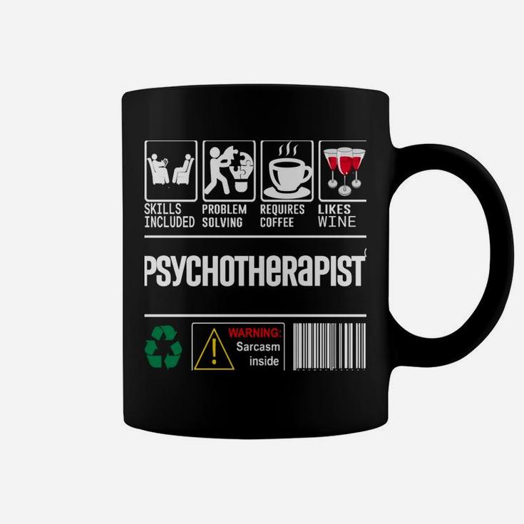 Psychotherapist Skills Included Problem Solving Facts Design Coffee Mug