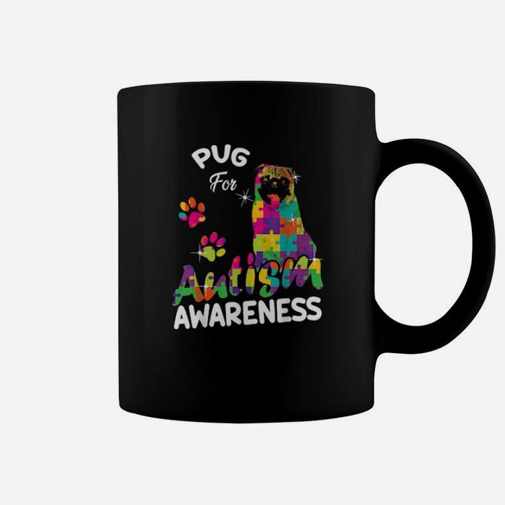 Pug For Autism Awareness Puzzle Pieces Pug Coffee Mug