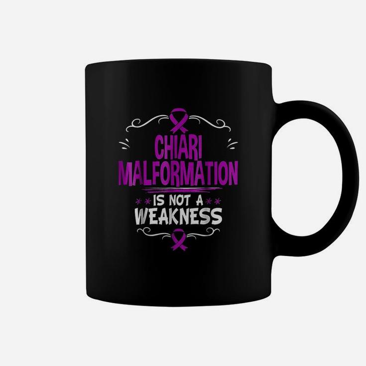 Purple Ribbon Chiari Malformation Is Not A Weakness Coffee Mug