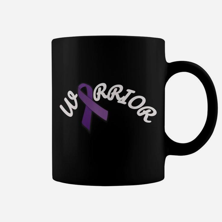 Purple Ribbon Warrior Disease Awareness Faith Coffee Mug