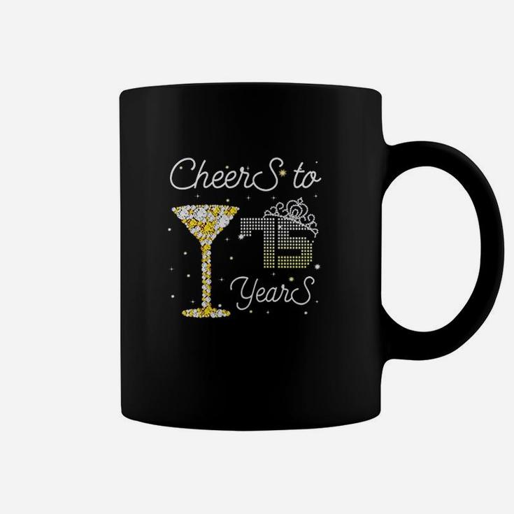 Queen Cheers To 75 Years Old Happy 75Th Birthday Woman Mom Coffee Mug