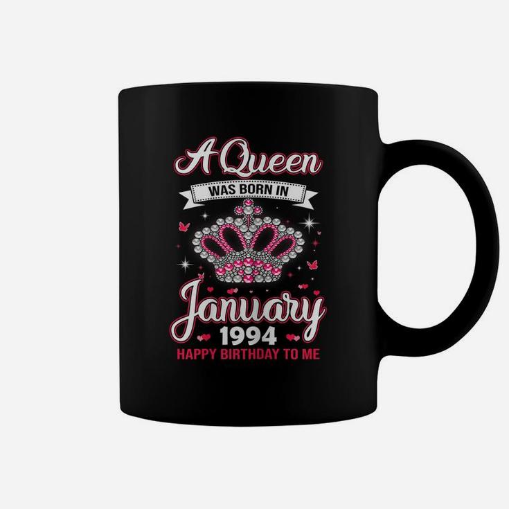 Queens Are Born In January 1994 Gift 27Th Birthday Gift Coffee Mug