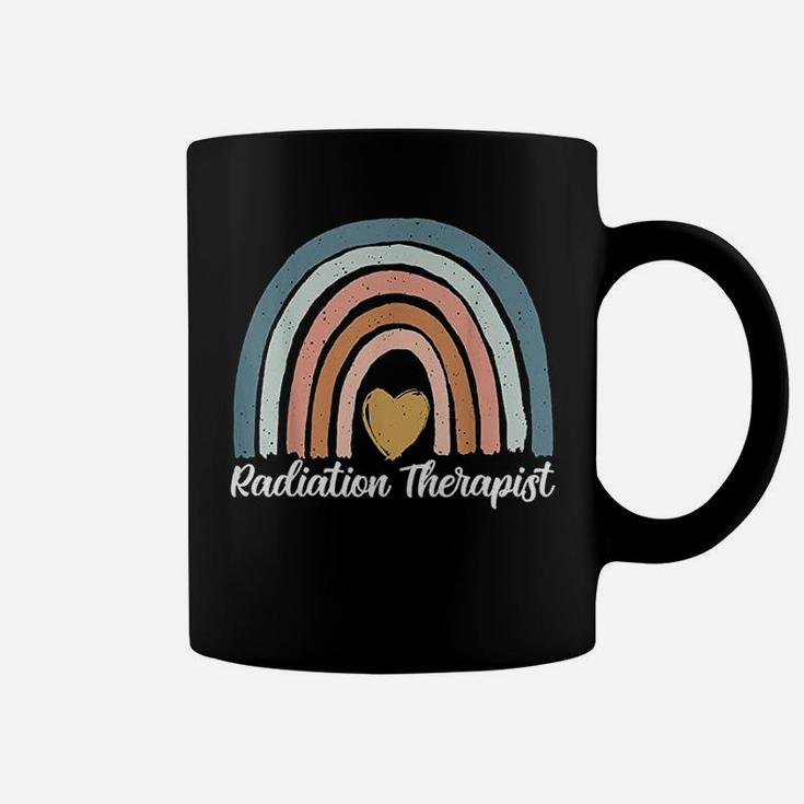 Radiation Therapist  Rainbow Heart Coffee Mug