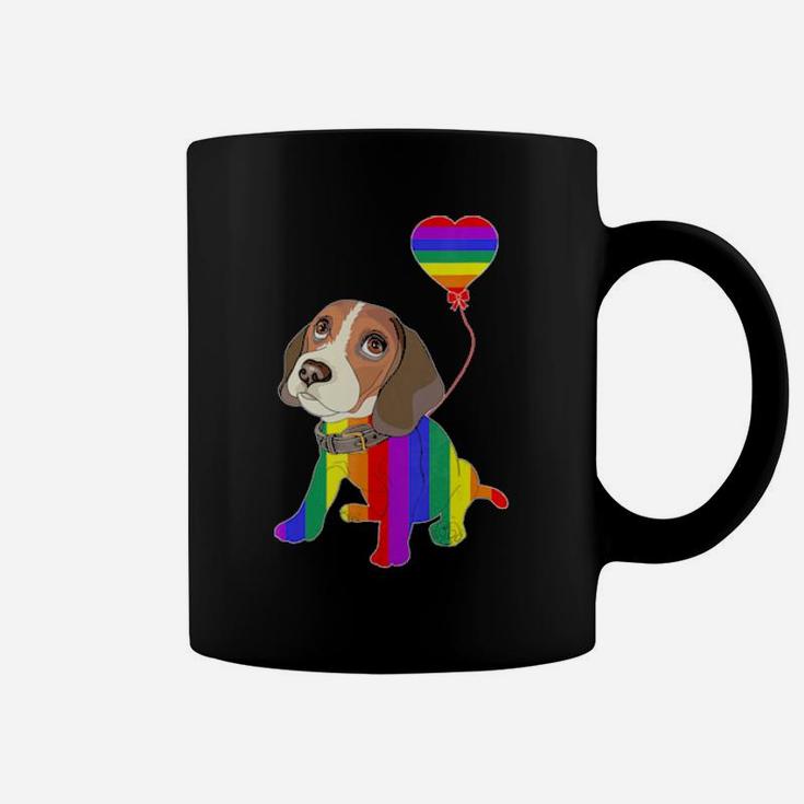 Rainbow Beagle Unicorn Pride Lgbt Gay Lesbian Coffee Mug