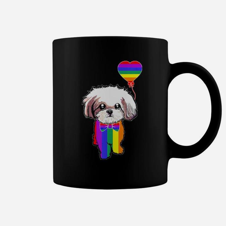 Rainbow Shih Tzu Unicorn Pride Lgbt  Gay Lesbian Coffee Mug