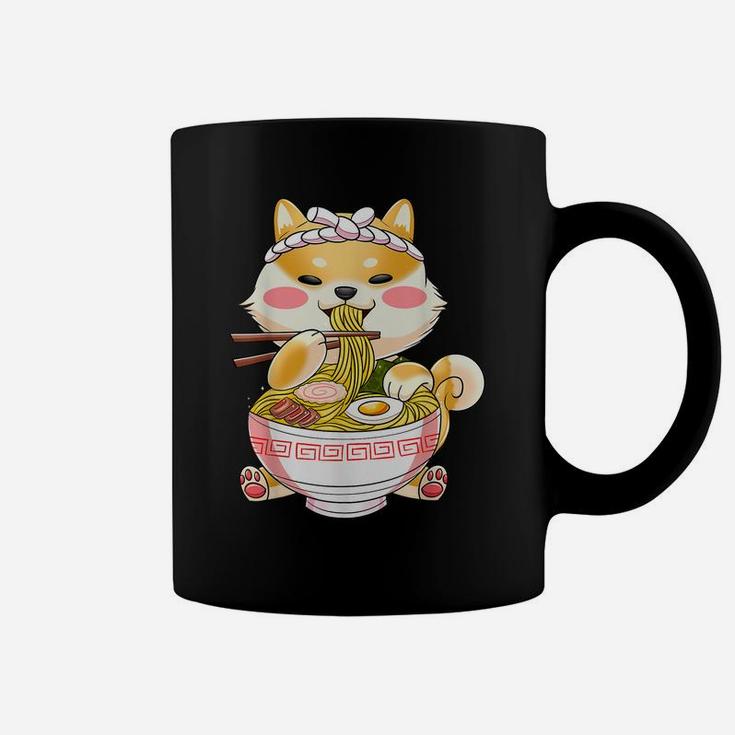 Ramen  Dog Tshirt Shiba Inu Eating Japanese Food Coffee Mug