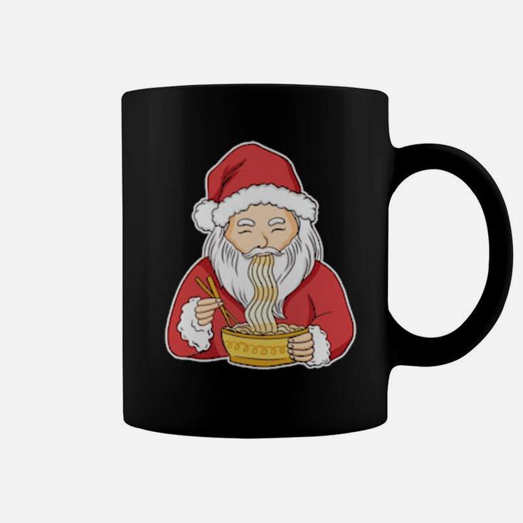 Ramen Santa Santa Claus Eating Ramen Coffee Mug