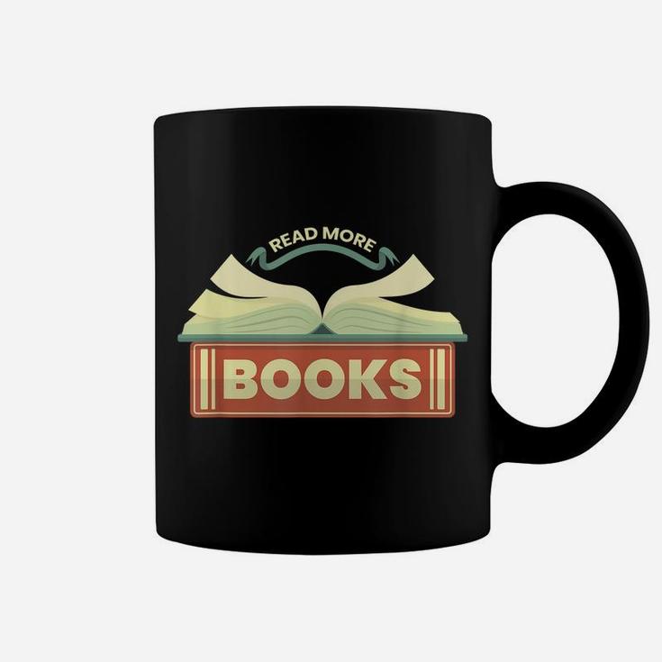 Reading Teacher Read More Books Funny Bookworm Design Coffee Mug