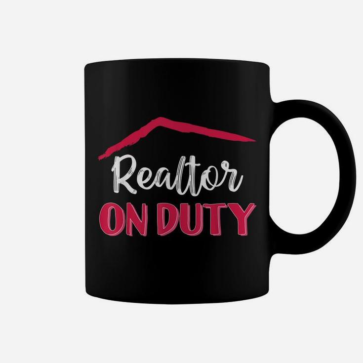 Realtor On Duty Rose Flower Coffee Mug