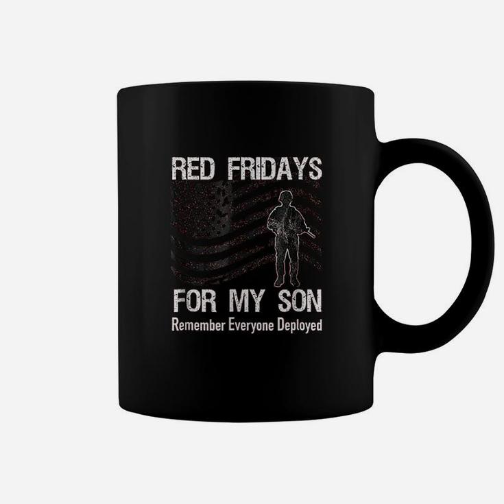 Red Friday Military On Flag Family Deployed Coffee Mug