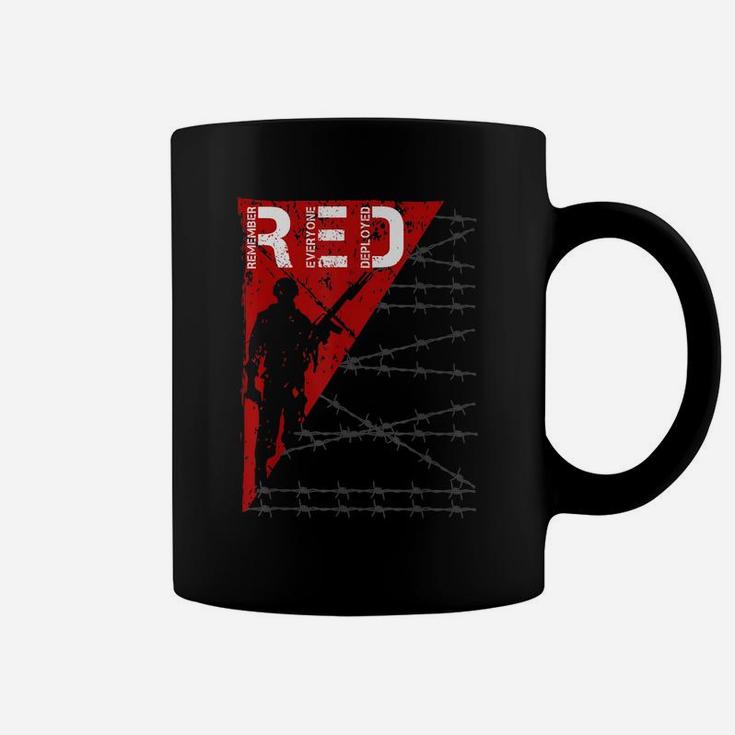 Red Friday Military Shirts Support Army Navy Soldiers Coffee Mug