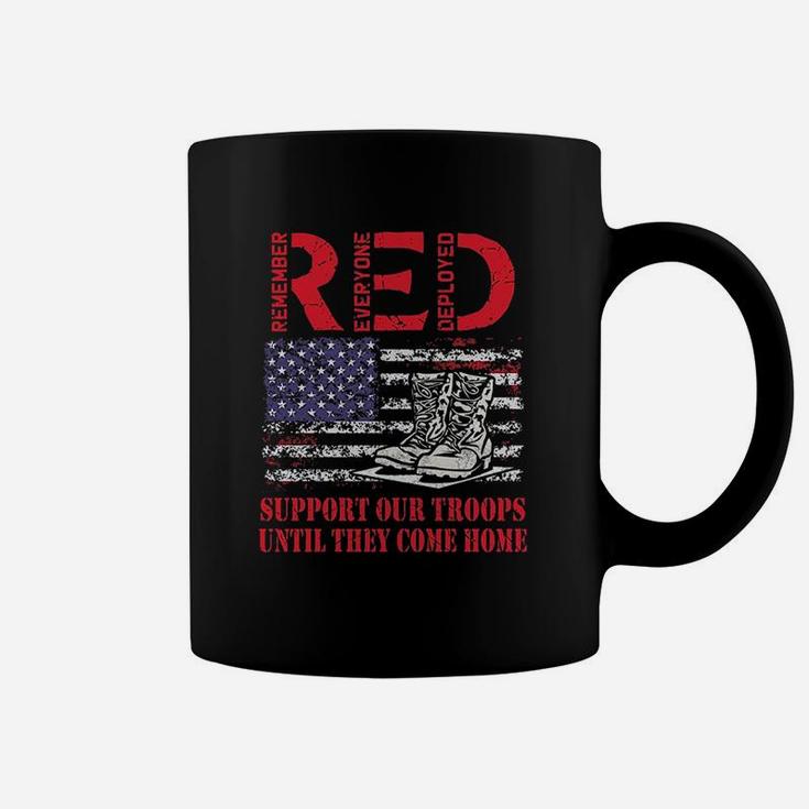 Red Friday Military Support Our Troops Us Flag Army Navy Coffee Mug