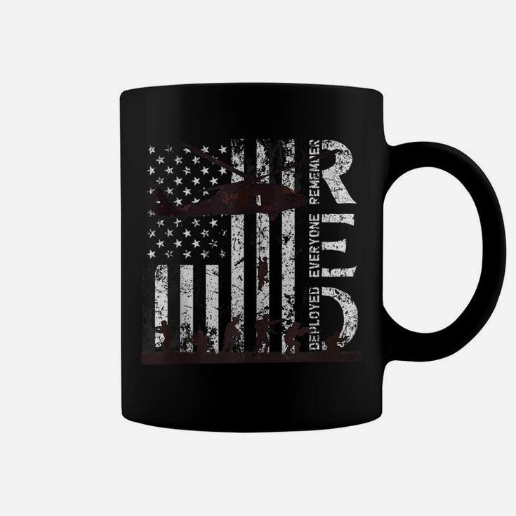 Red Friday Remember Everyone Deployed Us Flag Army Veterans Coffee Mug