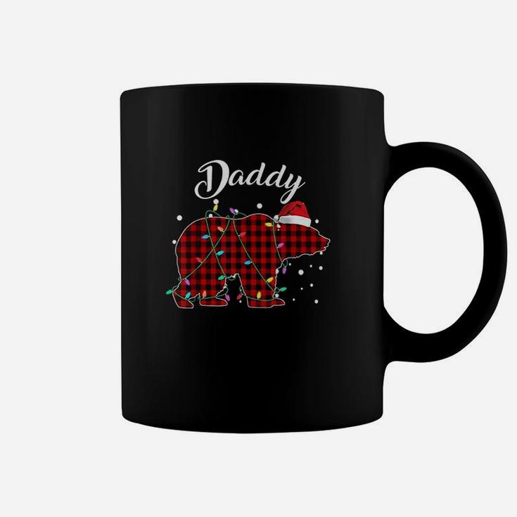 Red Plaid Daddy Bear Matching Buffalo Pajama Coffee Mug
