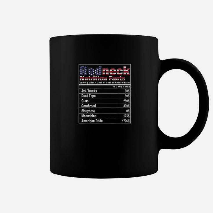 Redneck Nutrition Facts 4Th Of July Country Funny Coffee Mug