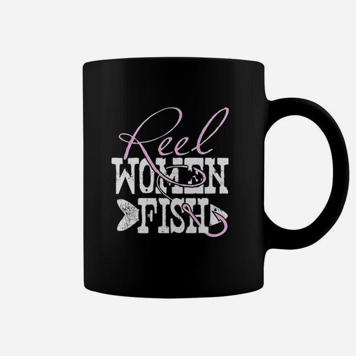 Reel Women Fish Fishing Quote Coffee Mug