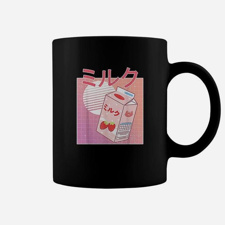 Retro 90S Japanese Strawberry Milk Aesthetic Kawaii Carton Coffee Mug