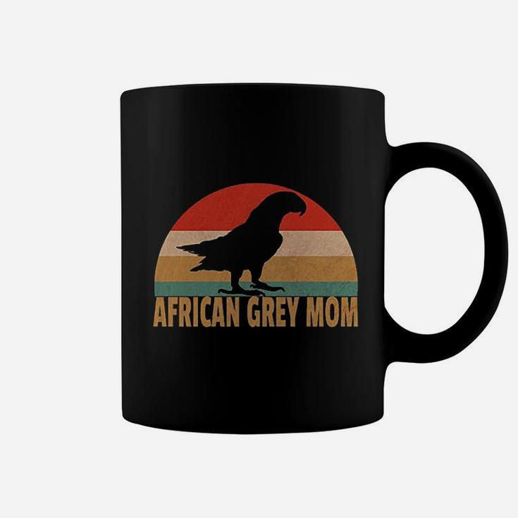 Retro African Grey Mom Coffee Mug