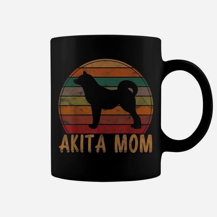 Retro Akita Mom Gift Akita Dog Owner Mother Pet Mama Coffee Mug