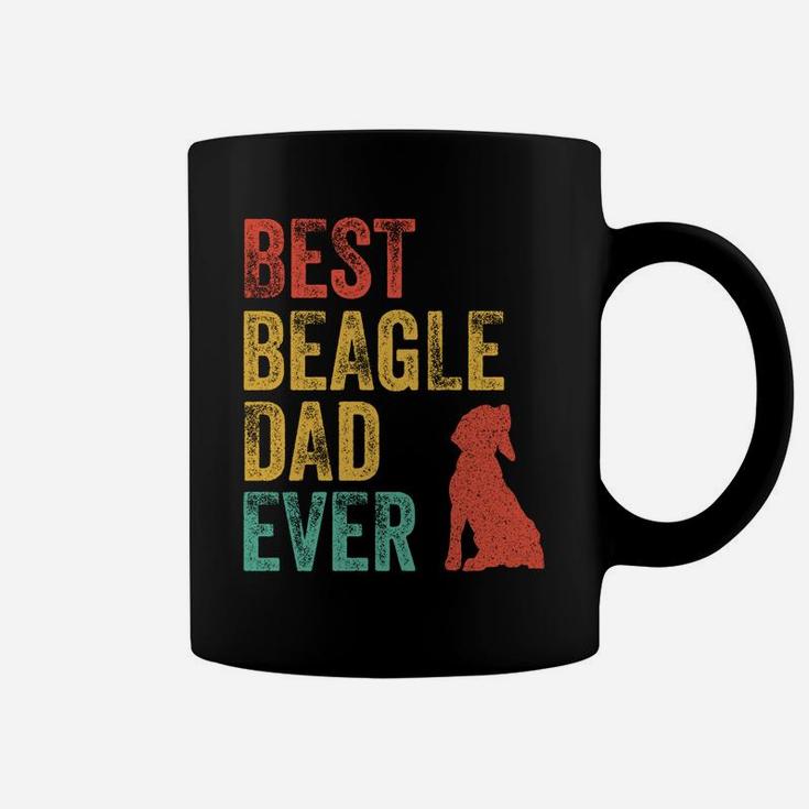 Retro Best Beagle Dad Ever Daddy Dog Lover Owner Vintage Coffee Mug