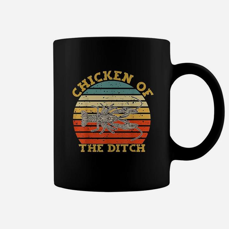 Retro Cajun Crawfish Chicken Of The Ditch Gift Coffee Mug