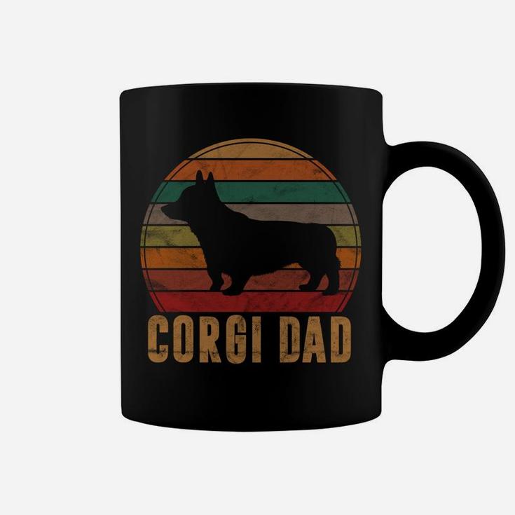 Retro Corgi Dad Gift Dog Owner Pet Welsh Corgi Father Coffee Mug
